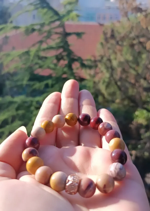 8mm Jasper Doğal Taş Bileklik - Görsel 3